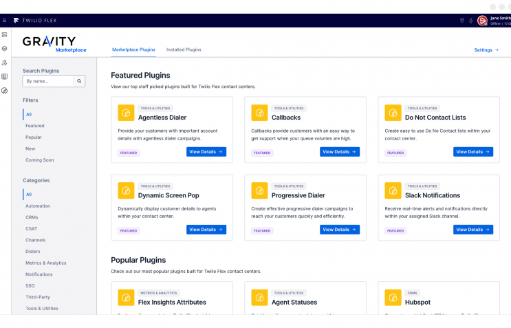 Gravity-Marketplace-Plugin-Listings-for-Twilio-Flex